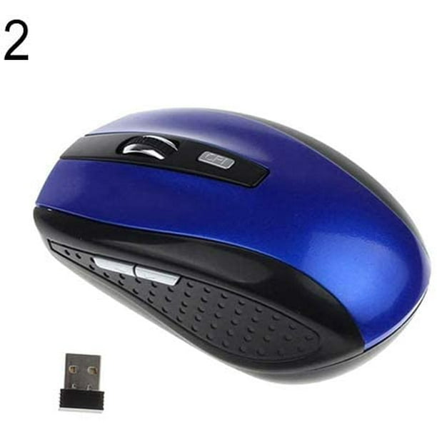 for Computer/Laptop/Tablet/Gaming/Office Household USB Mouse Wireless 2.4G Ergonomic Wireless Optical Mouse Wireless Mouse with USB Receiver Blue 